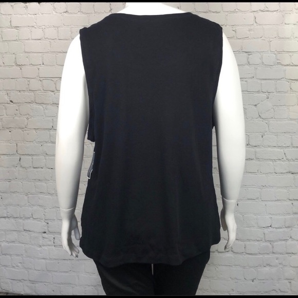 Karen Scott Core Knit Tank Top w/Silver Studs NWT - Picture 4 of 8